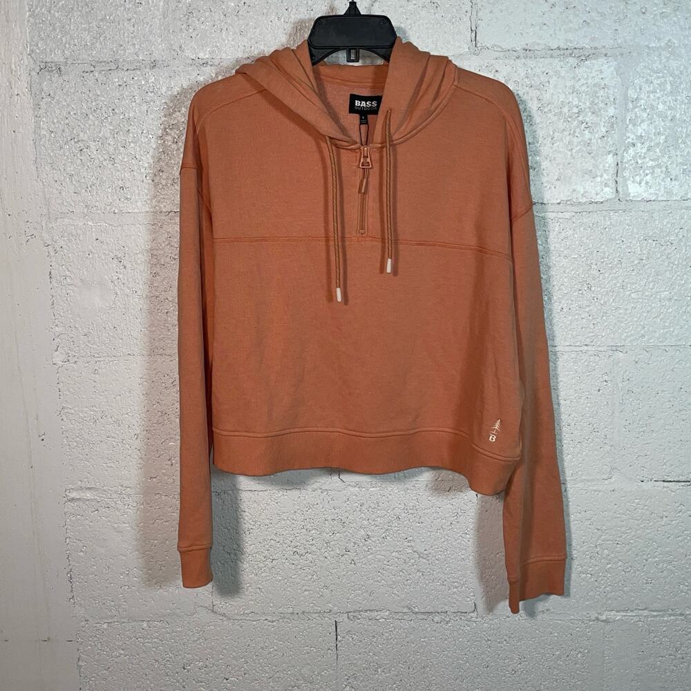 Bass Outdoor Women's Hibernate Half-Zip Hoodie Top Toasted nut XL